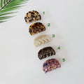 Tortoise Marble Lunar Medium Hair Clip / Luxurious Cellulose French Hair Pin / Hair Accessory for Woman / Large Hair Claw