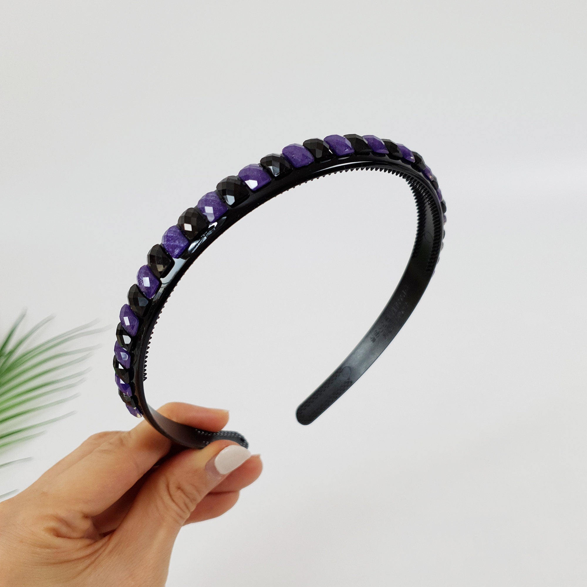 Square Formica Pearl Thin Headband / Daily Vintage Style Head Piece / Hair Accessory for Woman / Pearl Headband