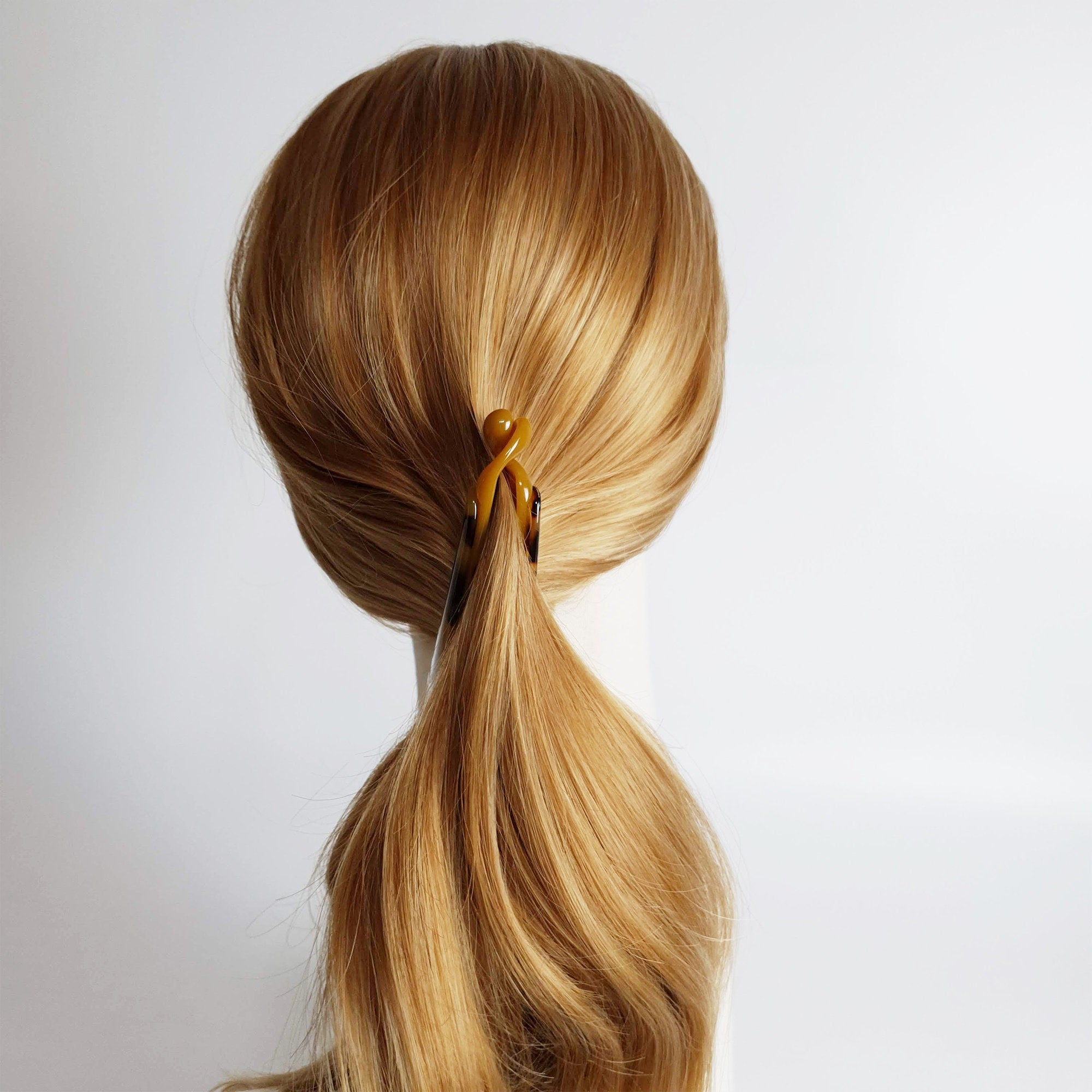 Leopard Basic Banana Clip / Hair Comb Barrette / Clincher Comb Hair Accessory / Tortoise Shell French Hair Pin