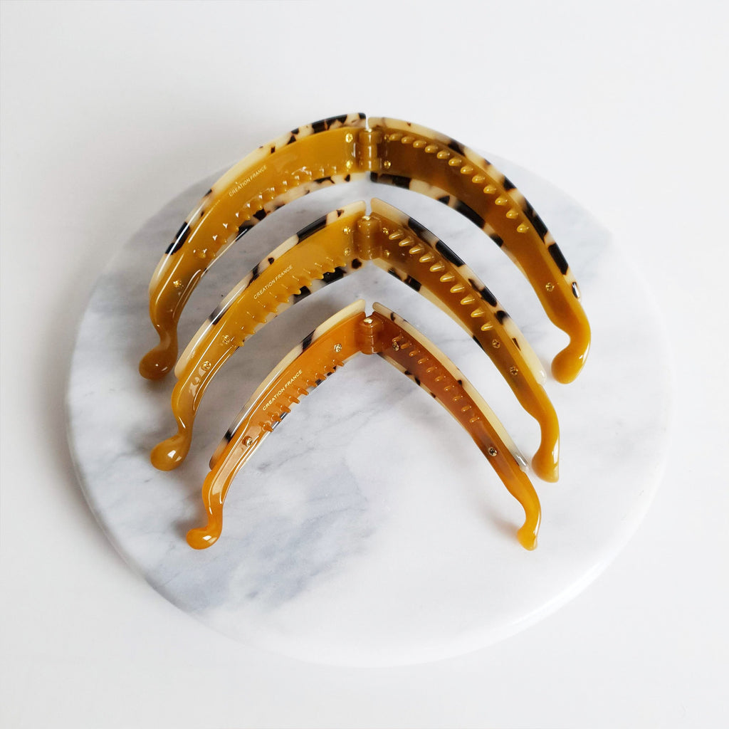 Leopard Basic Banana Clip / Hair Comb Barrette / Clincher Comb Hair Accessory / Tortoise Shell French Hair Pin