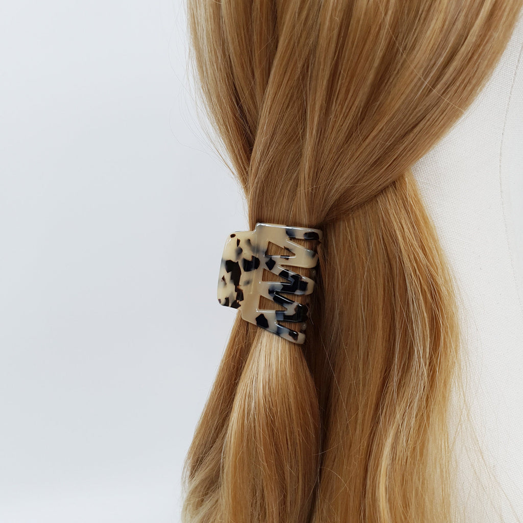 Leopard Lucy Basic Hair Clip / Tortoise Marble French Hair Pin / Hair Barrette for Woman / Octopus Hair Clip