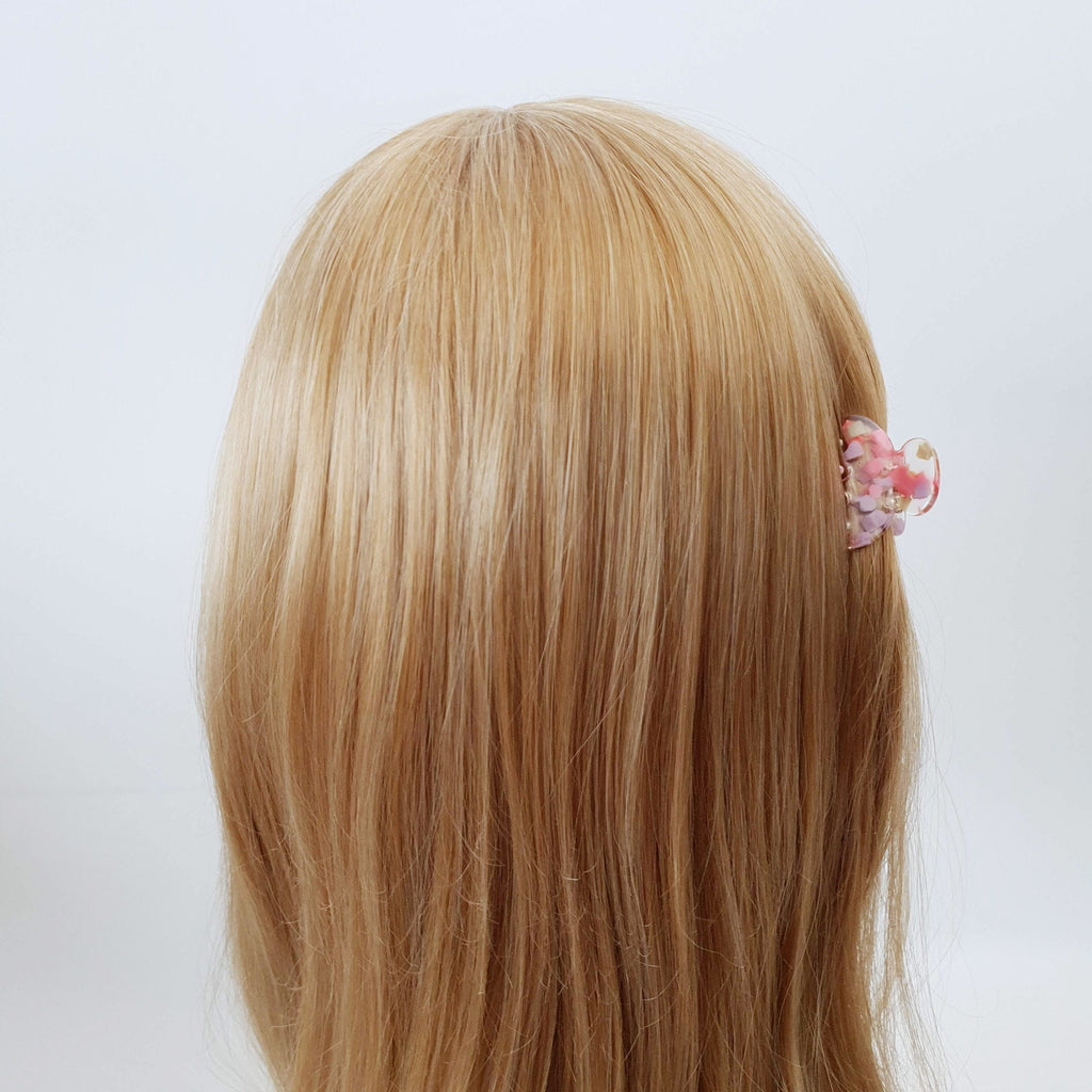 Half Moon Mini Hair Clips / Tortoise Shell Tiny French Hair Pin / Hair Barrette for Woman / Hair Accessory for Girl