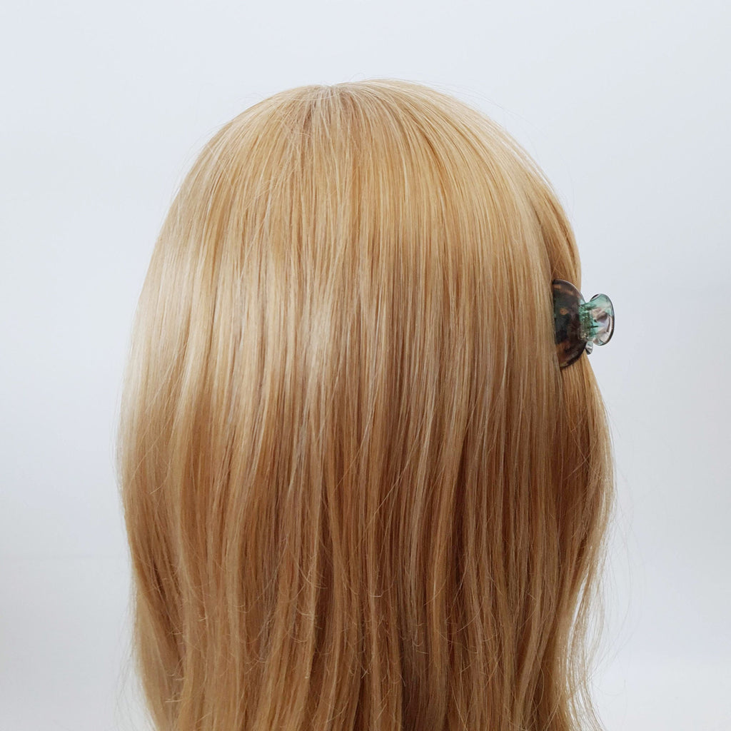 Half Moon Mini Hair Clips / Tortoise Shell Tiny French Hair Pin / Hair Barrette for Woman / Hair Accessory for Girl
