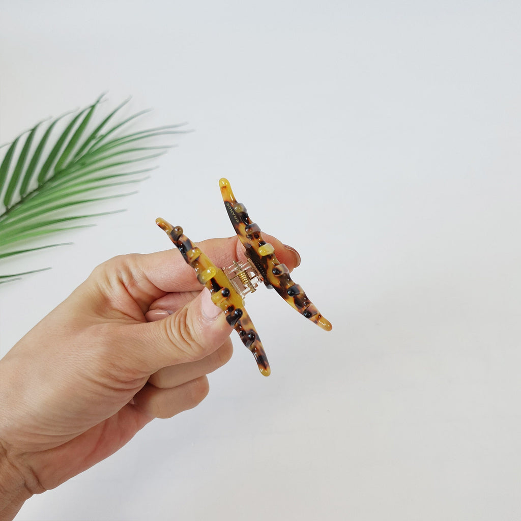 Leopard Mini Hair Clips / Tortoise Shell Small French Hair Pin / Hair Barrette for Woman / Hair Clip for Thin Hair