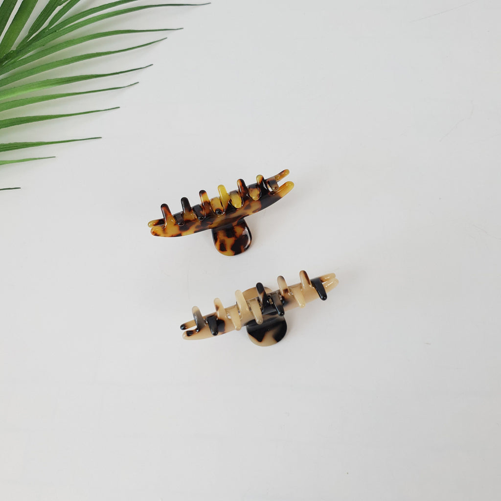 Leopard Mini Hair Clips / Tortoise Shell Small French Hair Pin / Hair Barrette for Woman / Hair Clip for Thin Hair