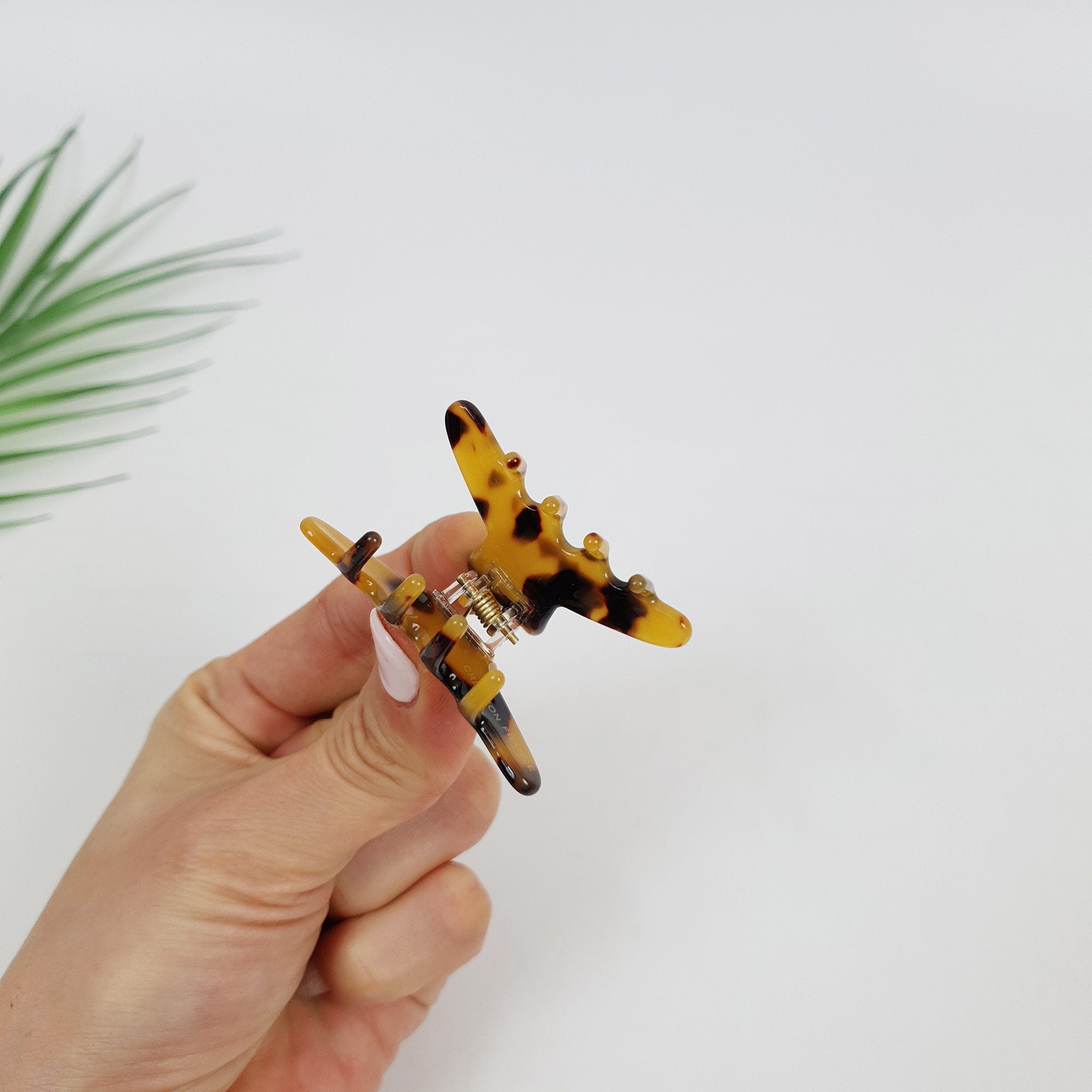 Aurora Joy Small Hair Clips (2.0 Inch) / Tortoise Shell Mini French Hair Pin / Hair Barrette for Woman