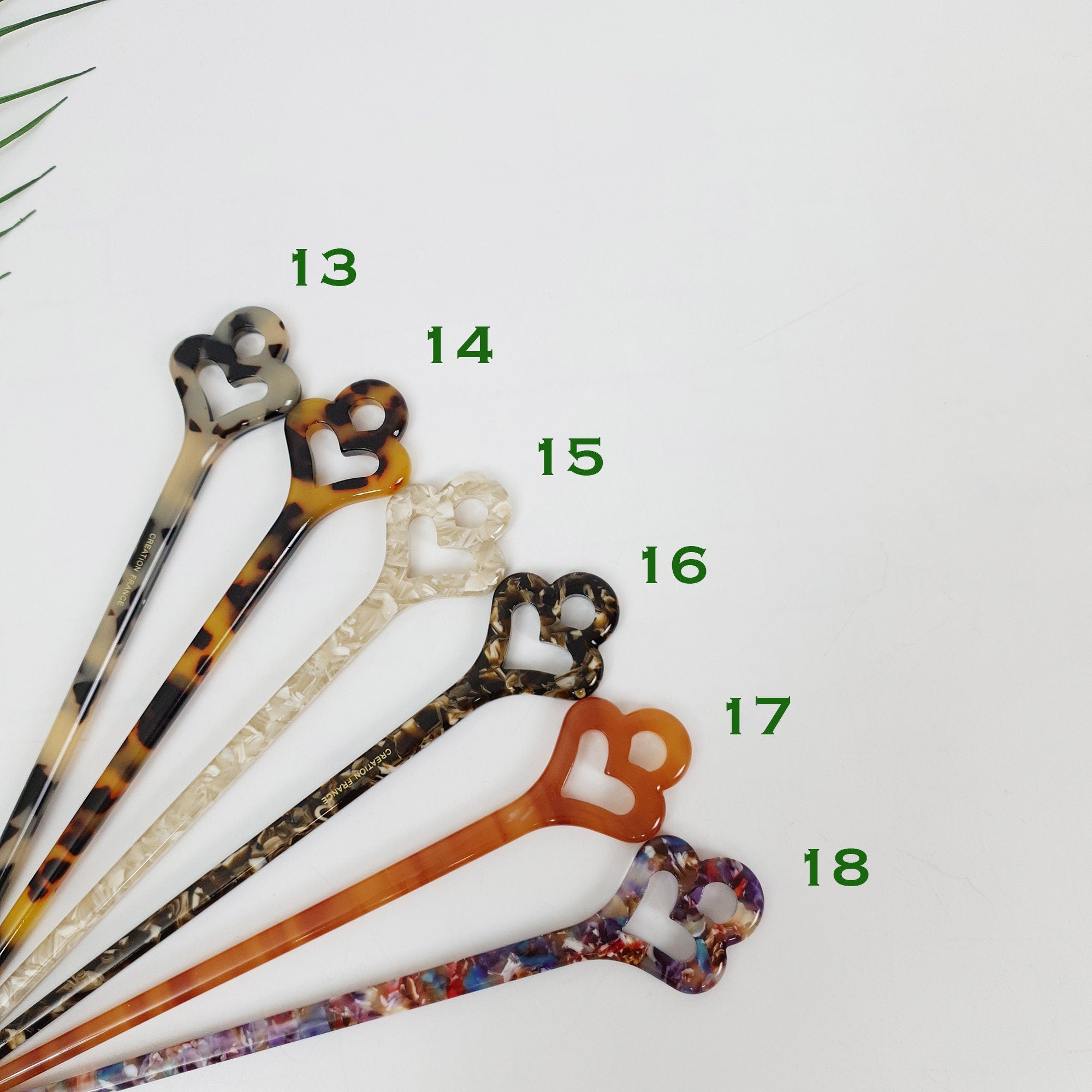 Tortoise Shell Antique Hair Stick / Vintage French Hair Pin / Hair Fork for Thick Hair