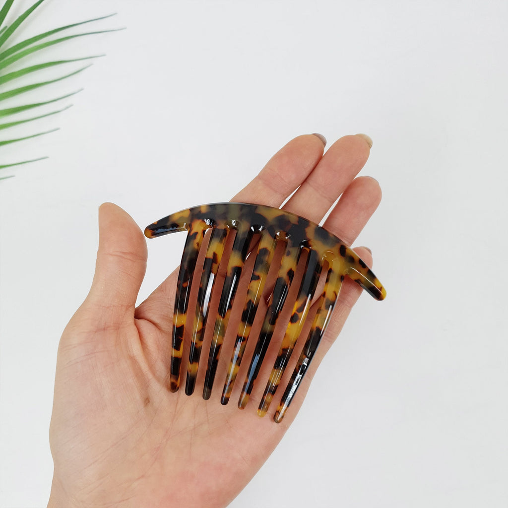 Long Leg Big Hair Comb Pin / Luxurious French Hair Pin / Hair Fork for Thick Hair / Tortoise Shell Hair Pin