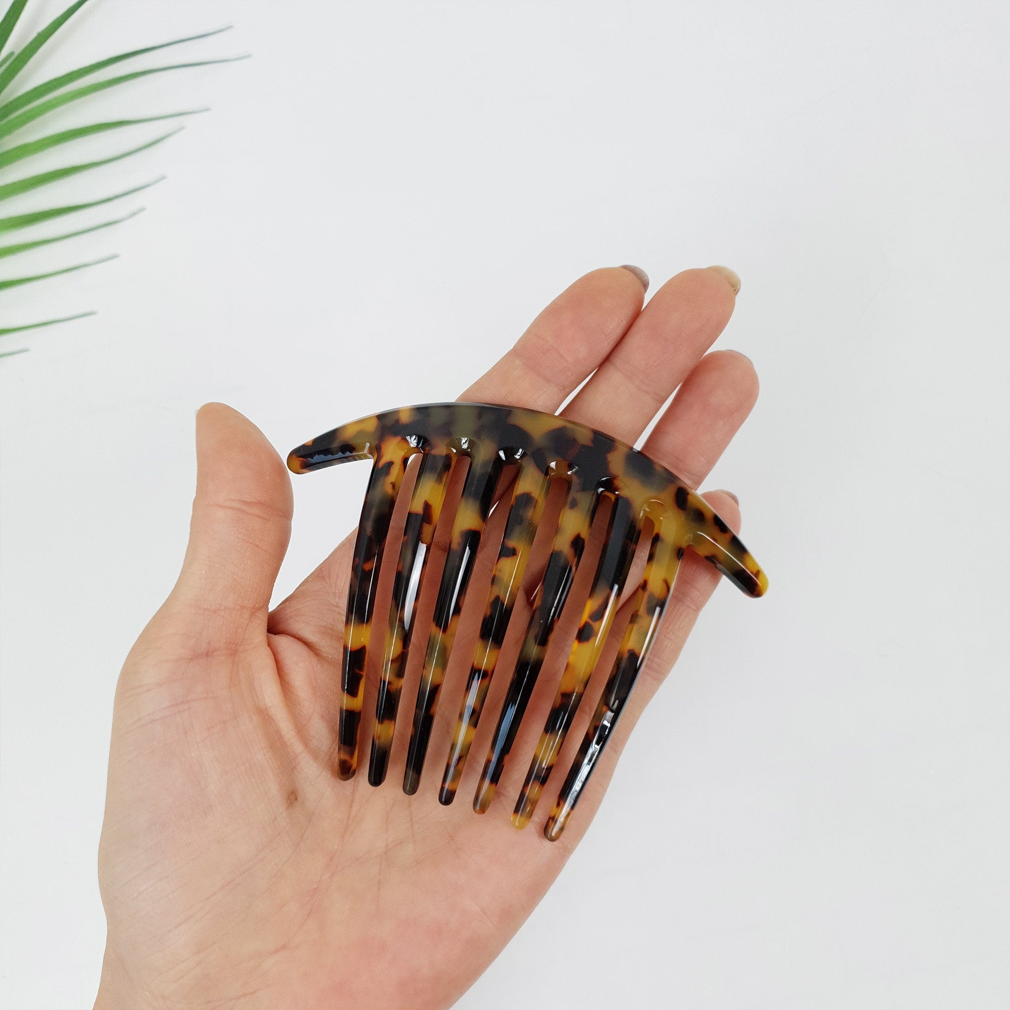 Long Leg Big Hair Comb Pin / Luxurious French Hair Pin / Hair Fork for Thick Hair / Tortoise Shell Hair Pin
