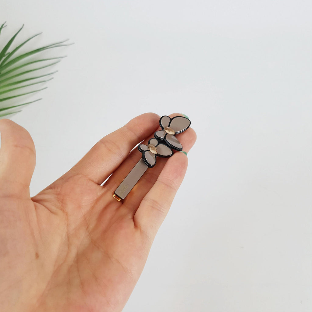 Pastel Color Couple Butterfly Hair Clips / Luxurious French Hair Pin / Hair Accessory for Woman / Alligator Hair Clip