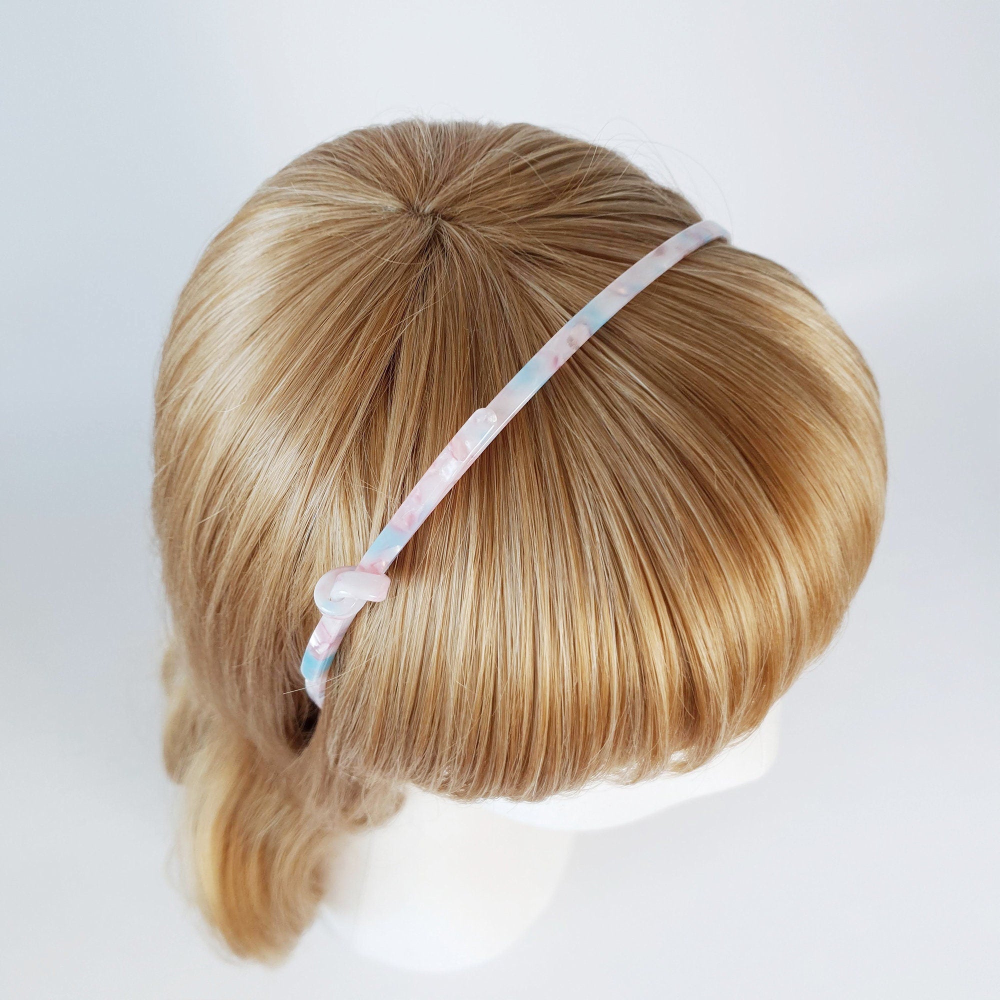 Tortoise Shell Daily Leopard Thin Twist Headband / Luxurious French Hair Pin / Hair Accessory for Woman / Ribbon Thin Headband