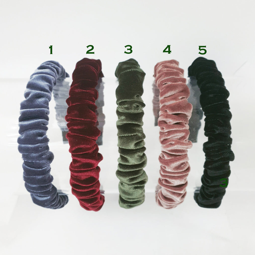 Velvet Wrinkle Simple Headband / Hair Accessories for Woman / Velvet Headband
