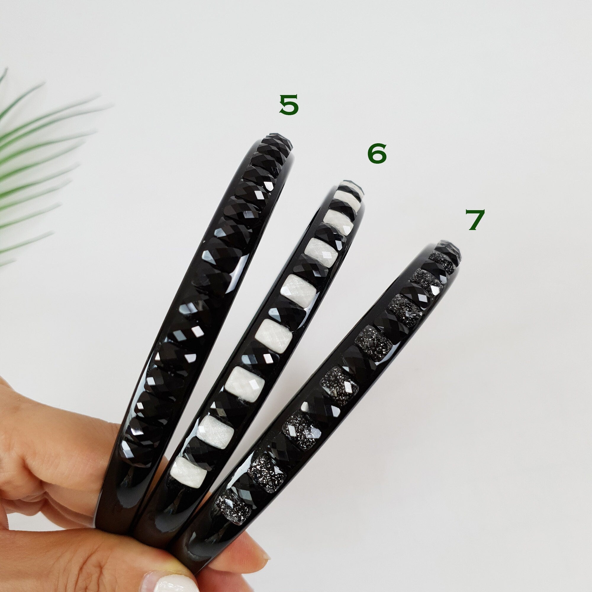 Square Formica Pearl Thin Headband / Daily Vintage Style Head Piece / Hair Accessory for Woman / Pearl Headband