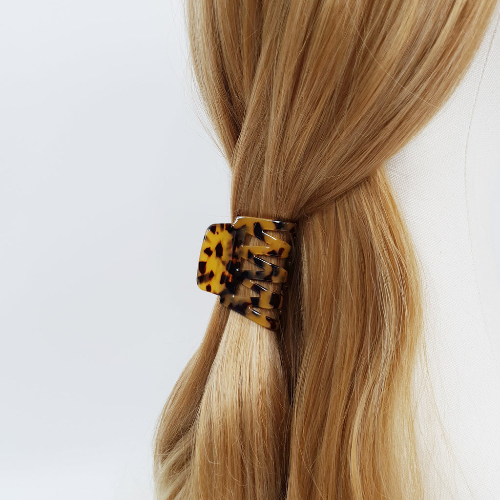 Leopard Lucy Basic Hair Clip / Tortoise Marble French Hair Pin / Hair Barrette for Woman / Octopus Hair Clip