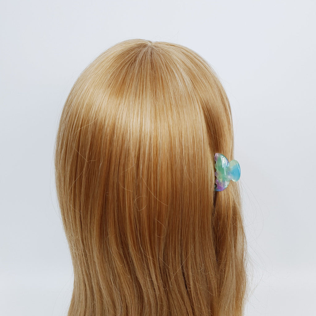 Half Moon Mini Hair Clips / Tortoise Shell Tiny French Hair Pin / Hair Barrette for Woman / Hair Accessory for Girl