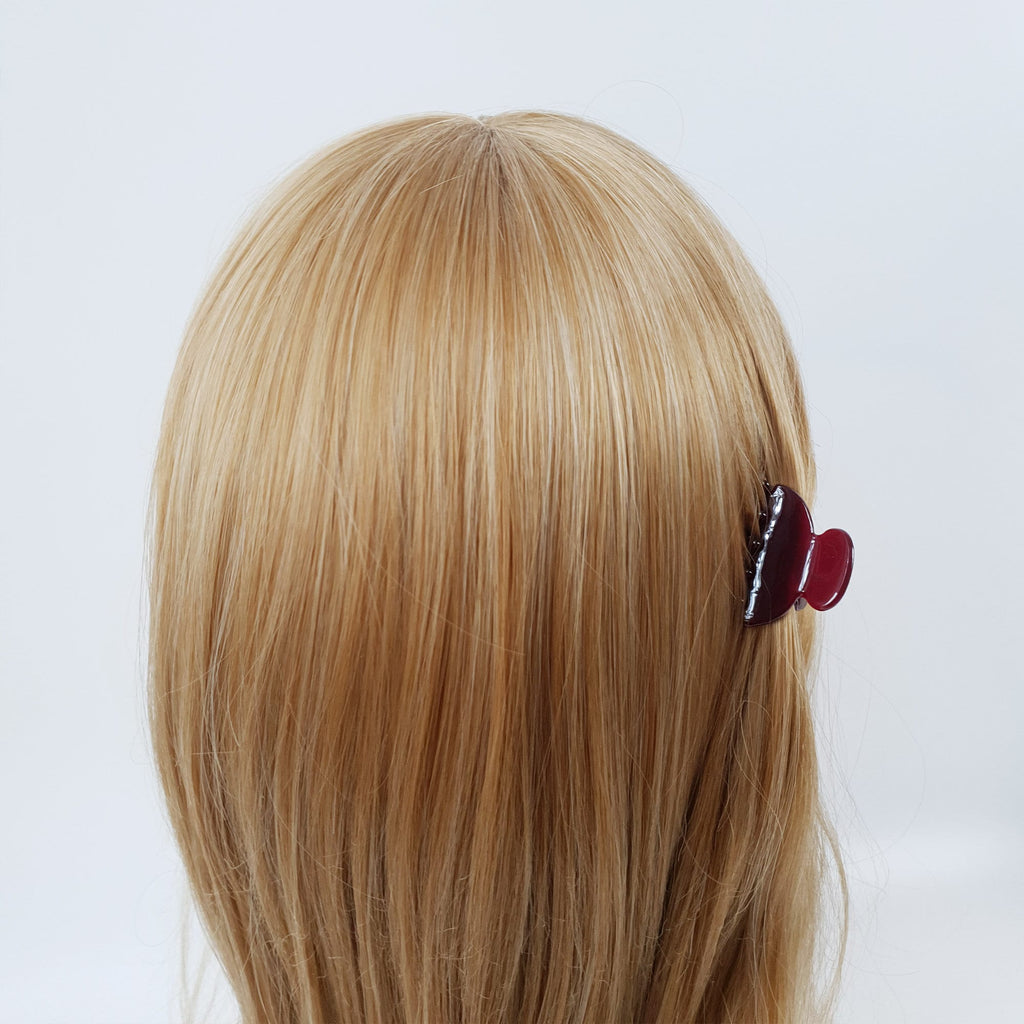 Pure Color Half Moon Mini Hair Clips / Marble Small French Hair Pin / Hair Barrette for Woman / Hair Claw Clip for Girls