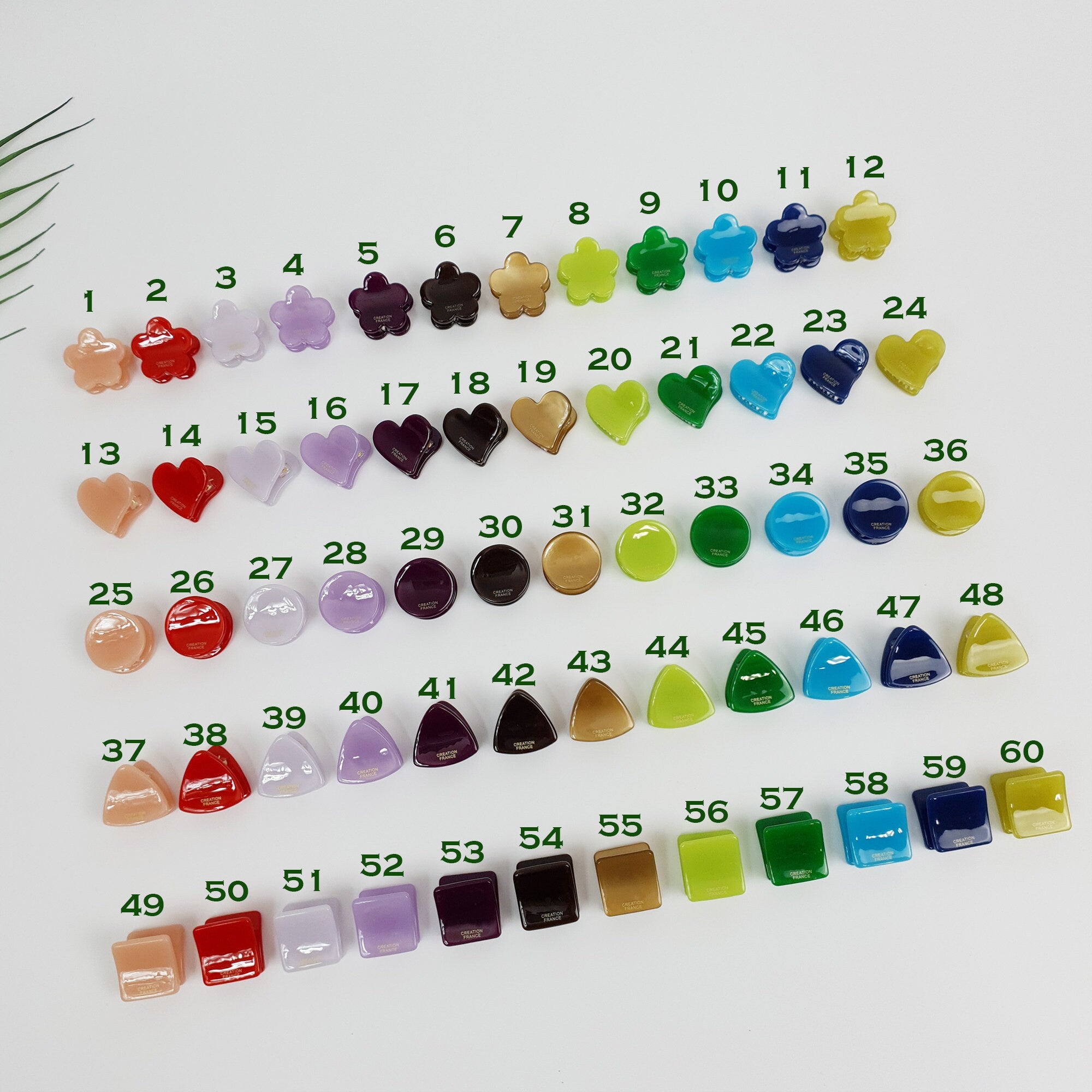 Vivid Color Modern Mini Hair Clips / Colorful Small French Hair Pin / Hair Barrette for Woman