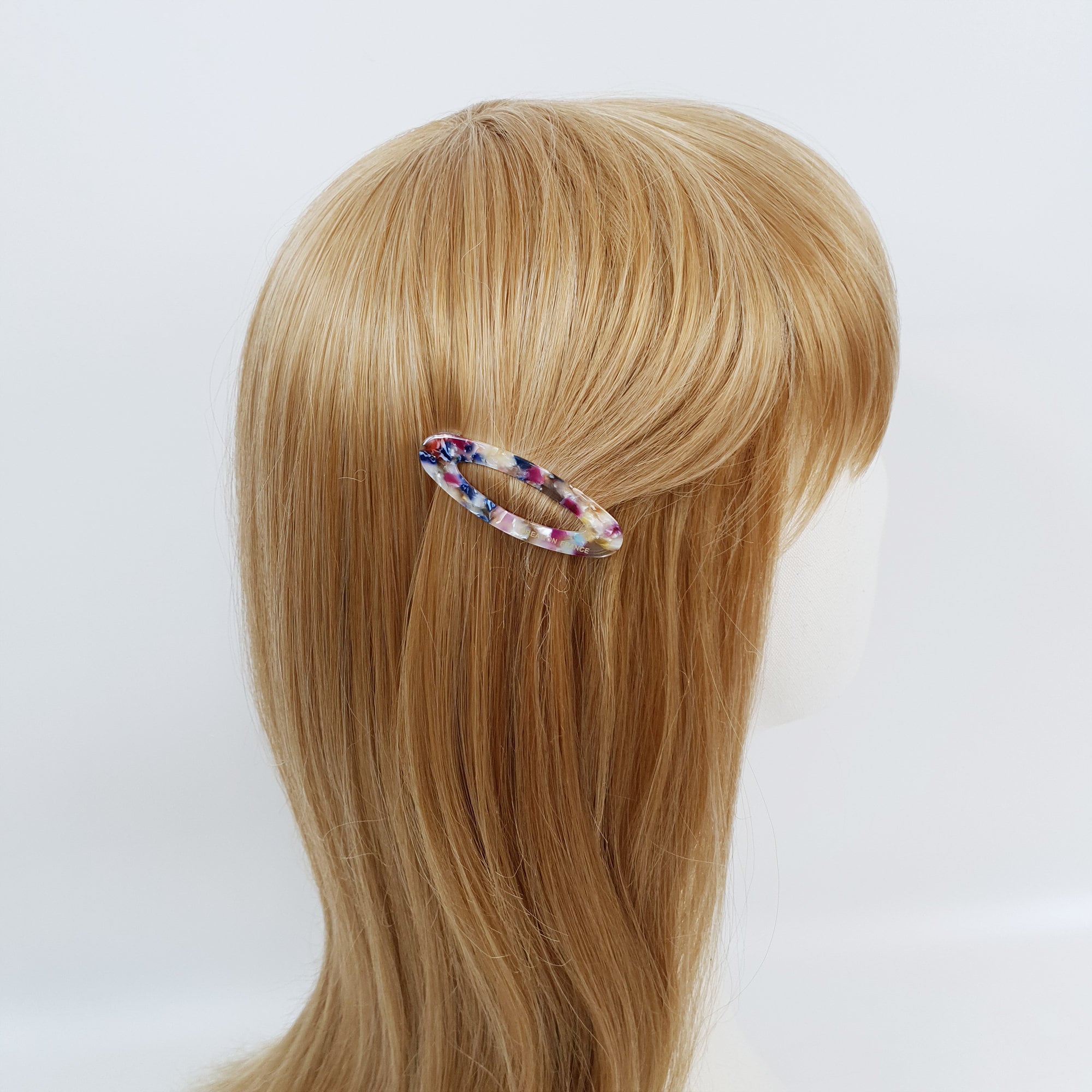 Tortoise Shell Mini Oval Snap Clip (2.2 Inch) / French Leopard Hairgrip Barrette / French Hair Pin / Tic Tac Hair Clip Pin