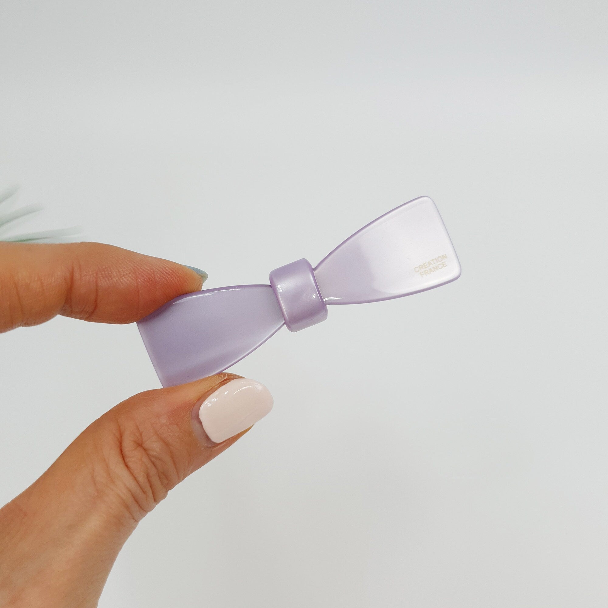 Leopard Glossy Cute Ribbon Mini Hair Barrette / Small French Hair Pin / Hair Accessory for Woman / Automatic Hair Clip