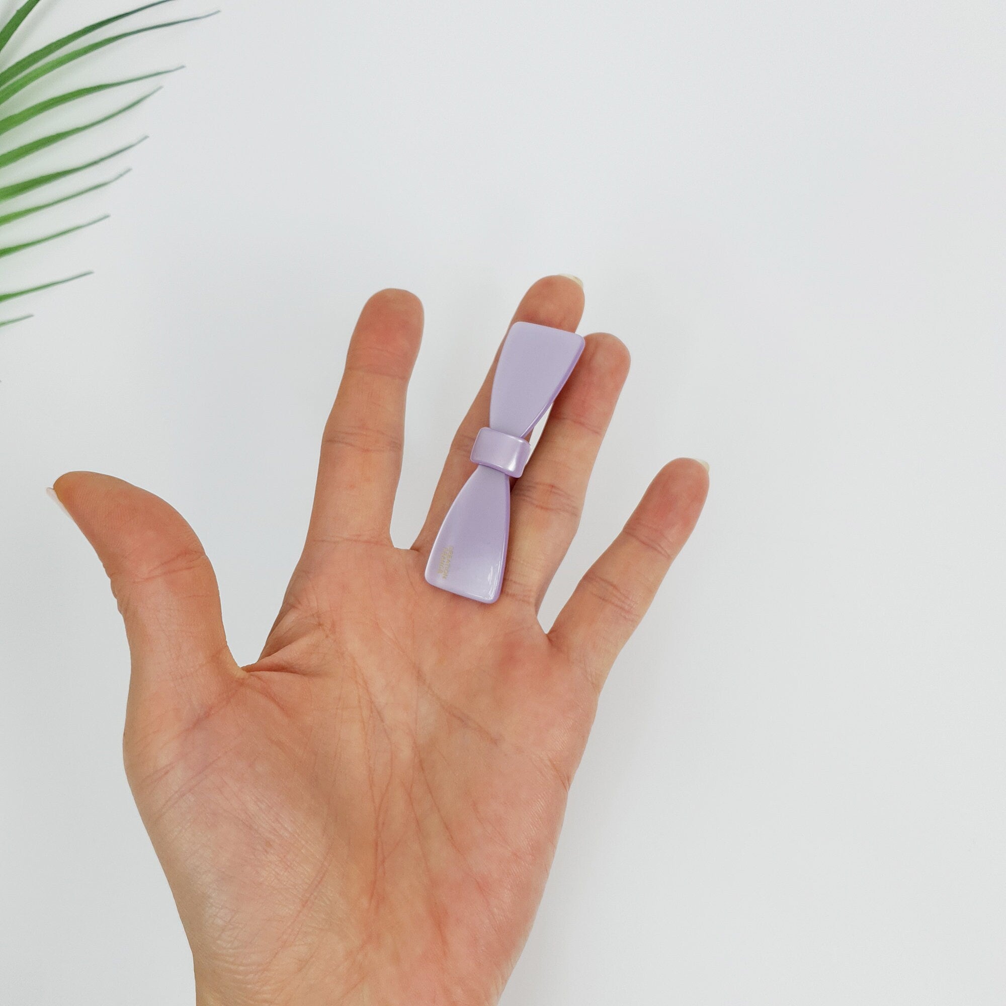 Leopard Glossy Cute Ribbon Mini Hair Barrette / Small French Hair Pin / Hair Accessory for Woman / Automatic Hair Clip