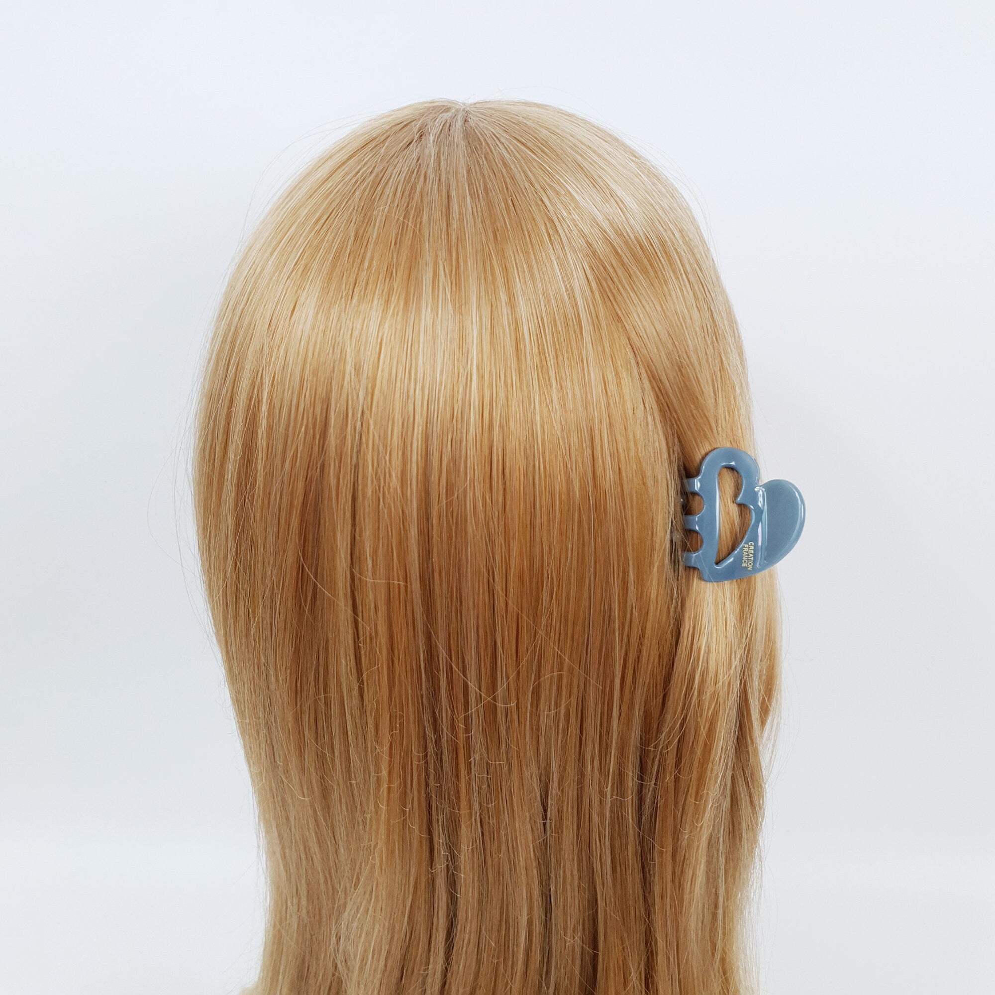 Heart Ring Mini Hair Clips (1.4 Inch) / Cute Small French Hair Pin / Hair Accessory for Woman