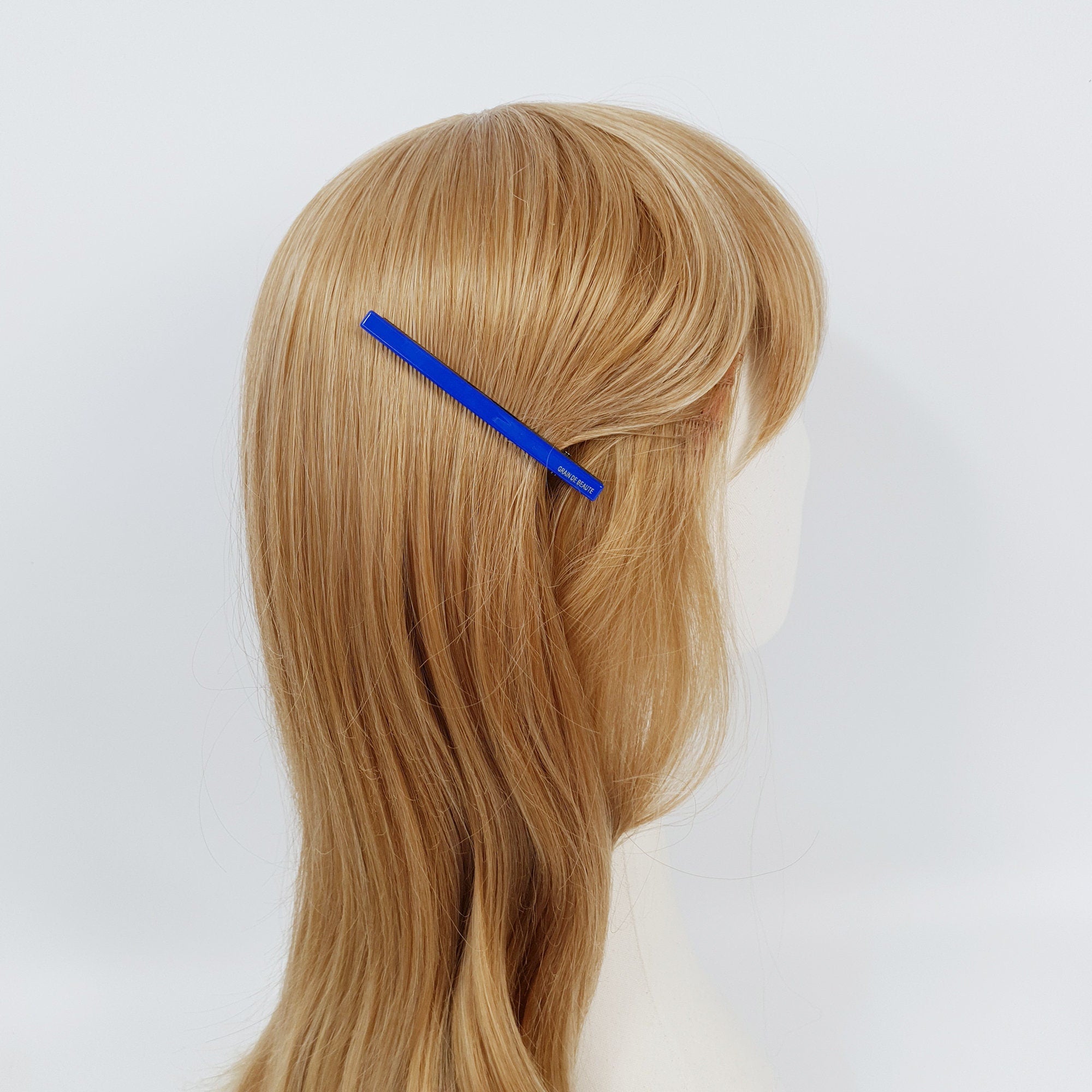 Simple Slim Line Long Alligator Hair Clip (3.1 Inch) / Pure Color Hair Barrette / Hair Accessory for Woman