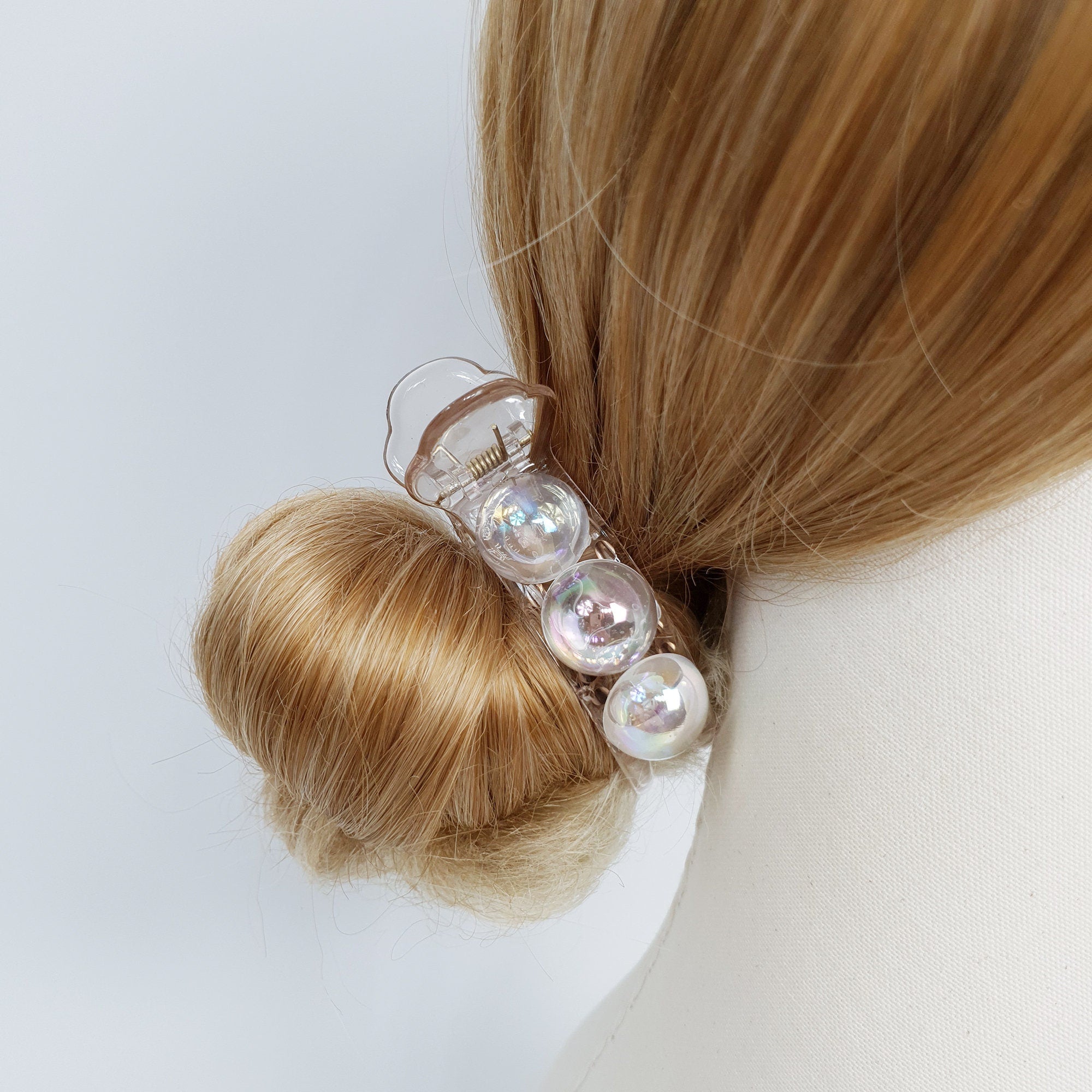 Aurora Pure Water Drop Hair Claw Clip / Cute Ponytail Holder / Hair Accessory for Woman / Hair Bow Barrette