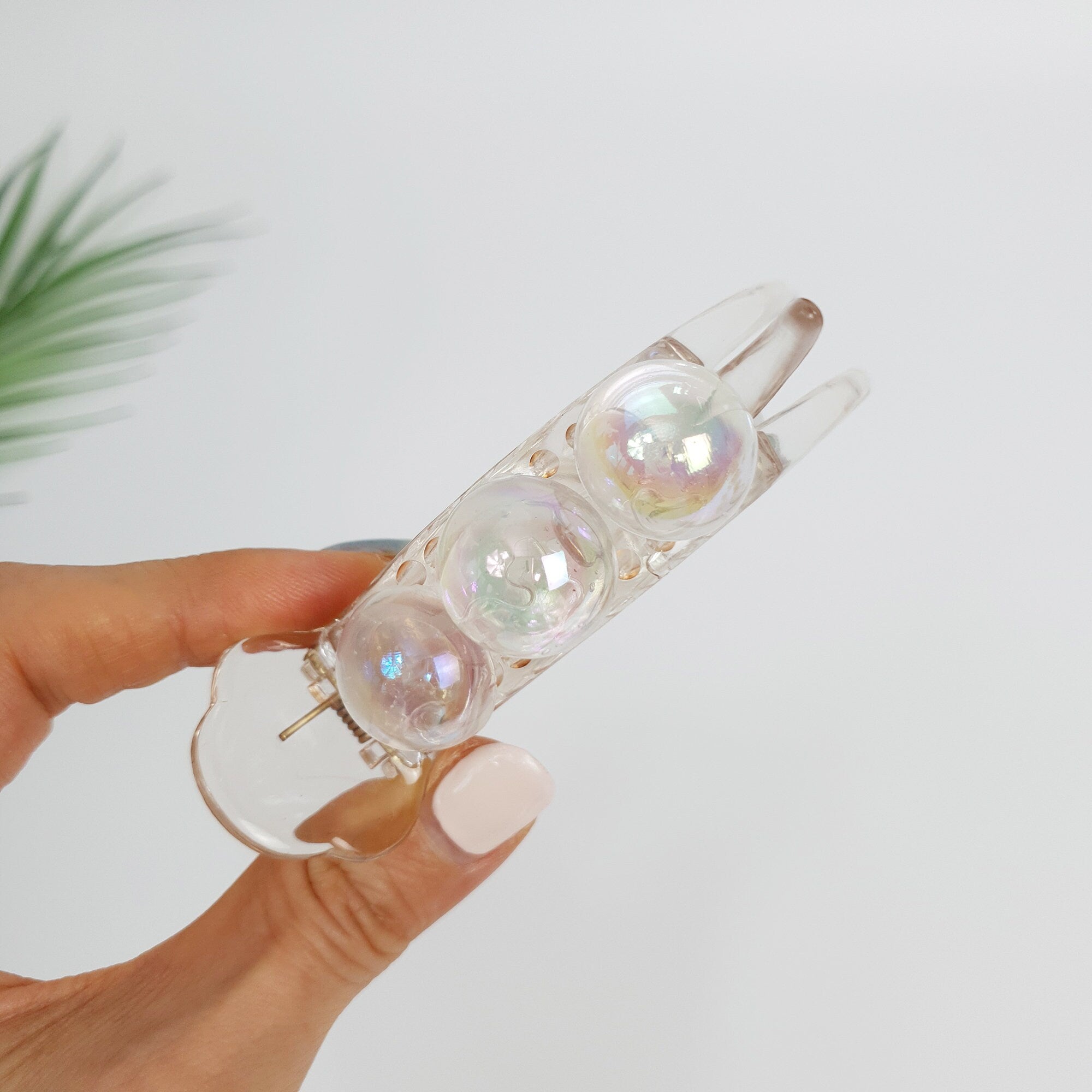 Aurora Pure Water Drop Hair Claw Clip / Cute Ponytail Holder / Hair Accessory for Woman / Hair Bow Barrette