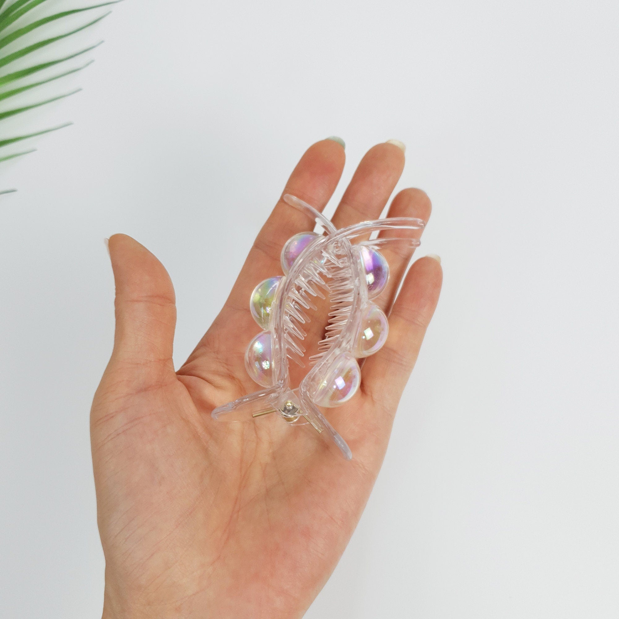 Aurora Pure Water Drop Hair Claw Clip / Cute Ponytail Holder / Hair Accessory for Woman / Hair Bow Barrette