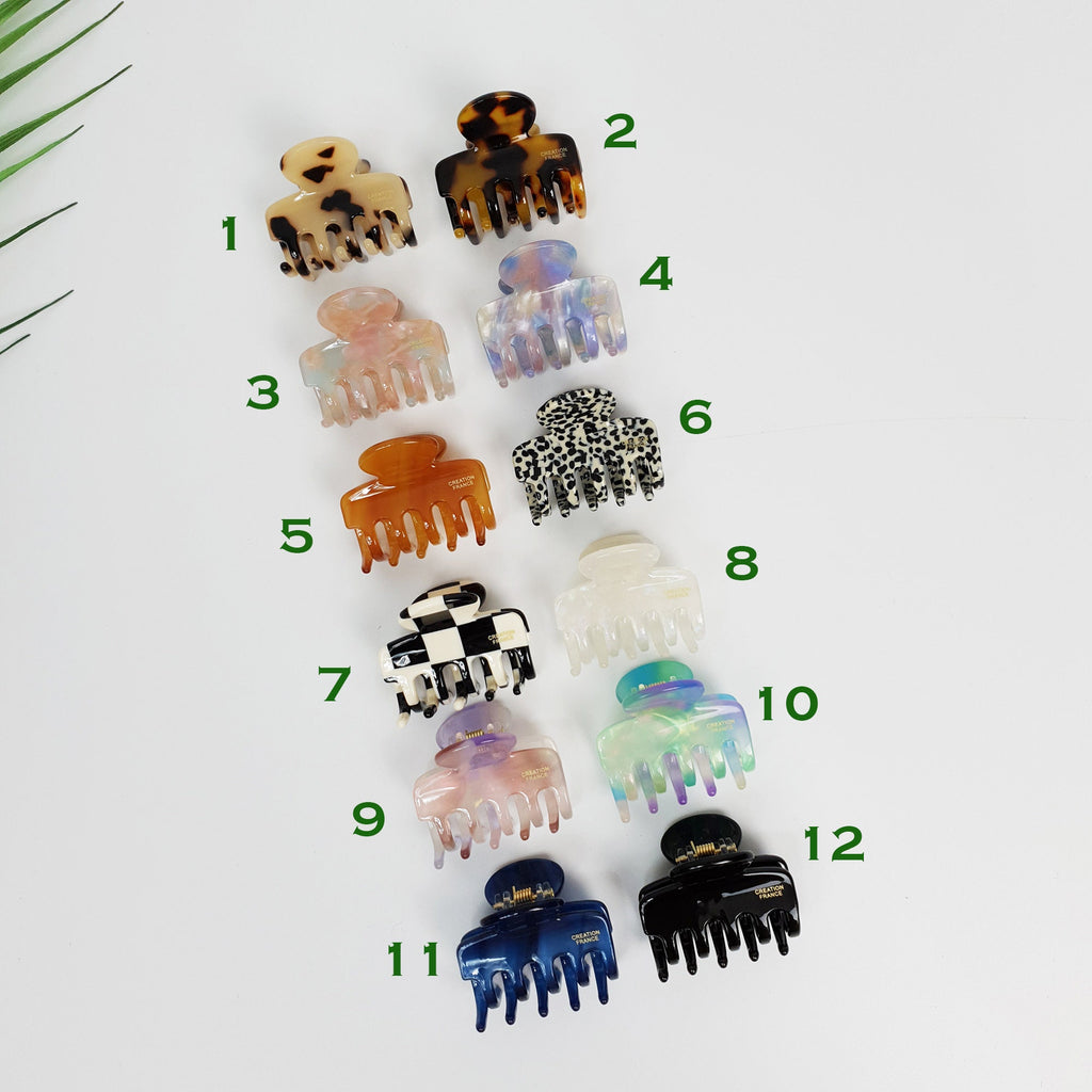 Small Octopus Hair Clip (1.6 Inch) / Cute French Hair Pin / Hair Barrette for Woman / French Hair Barrette