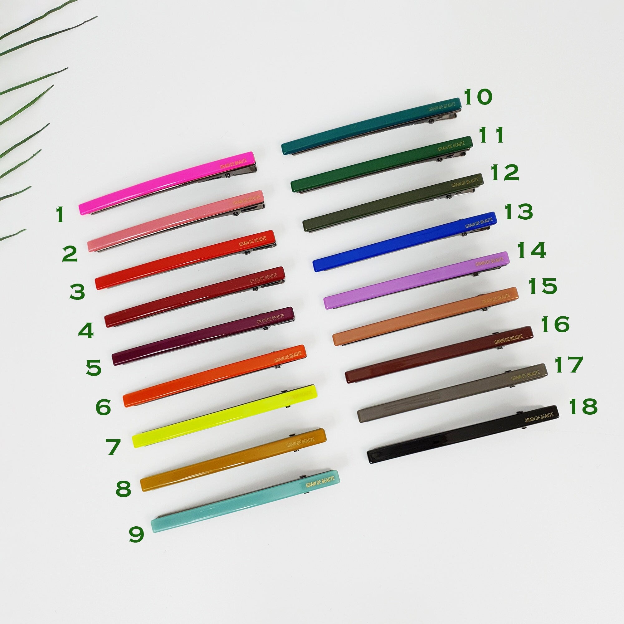 Simple Slim Line Long Alligator Hair Clip (3.1 Inch) / Pure Color Hair Barrette / Hair Accessory for Woman