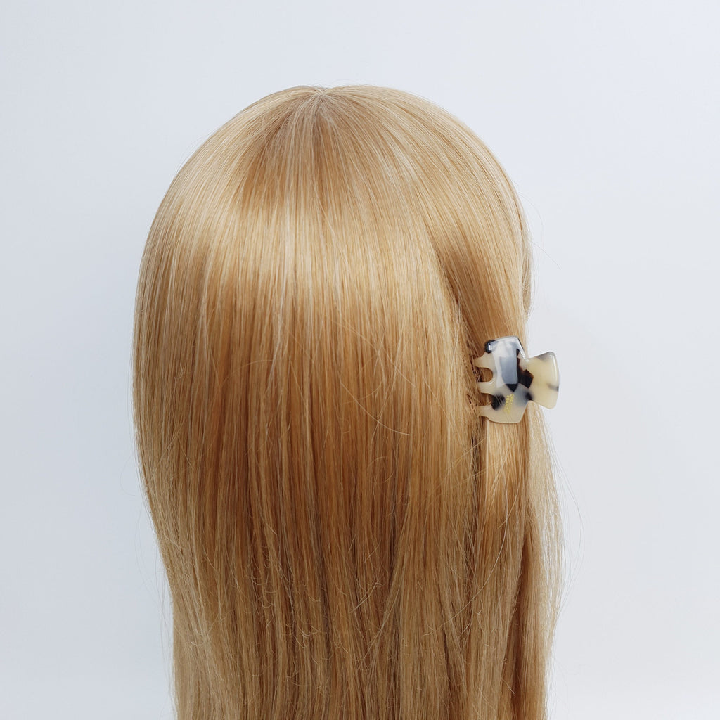Cellulose Charming Mini Hair Clips (1.4 Inch) / Tortoise Shell Small Hair Pin / Hair Accessory for Woman