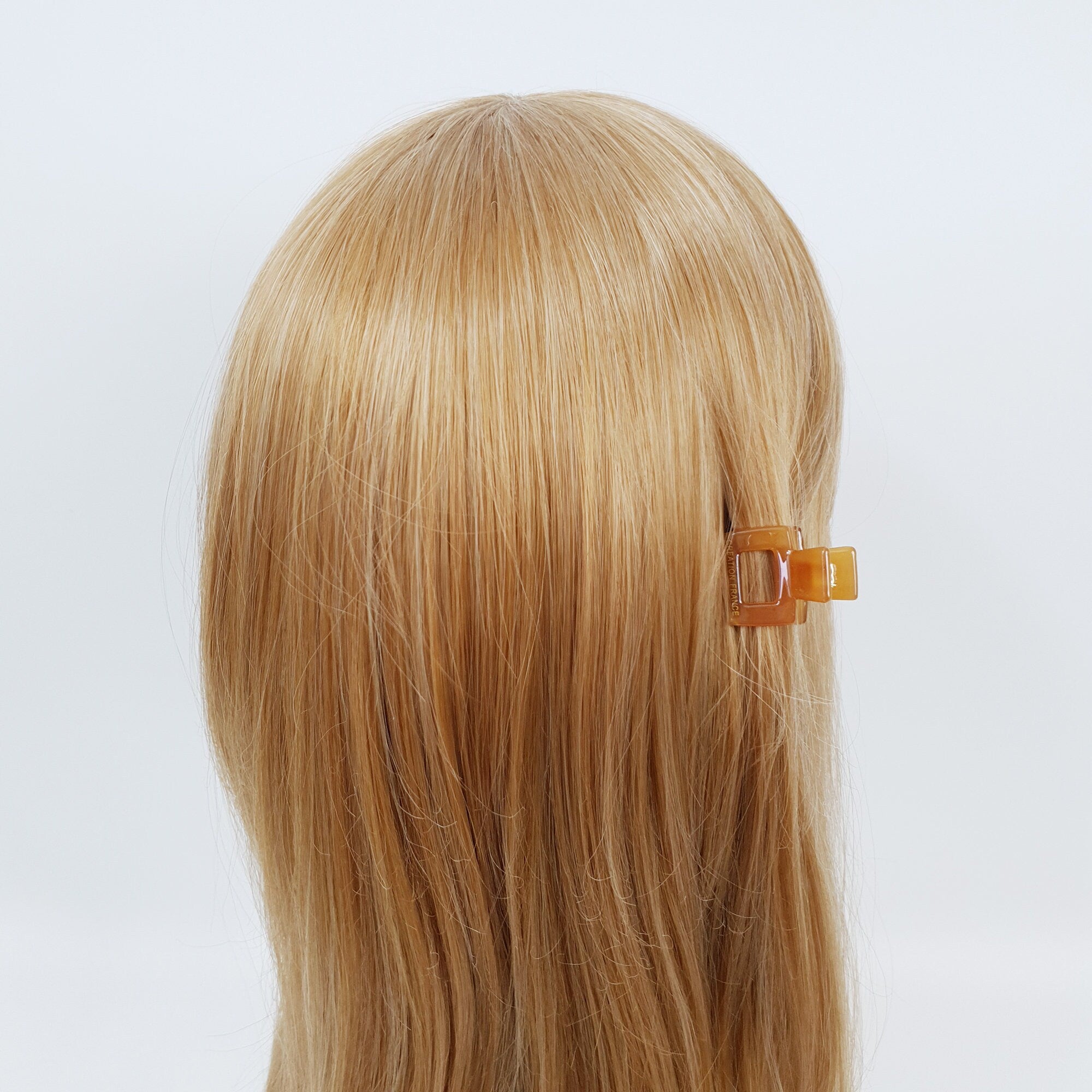 Cellulose Rectangular Extra Mini Hair Clips (0.8 Inch) / Tortoise Shell French Hair Pin / Hair Accessory for Woman