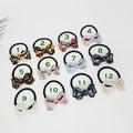 Leopard Double Triangle Ribbon Hair Tie / Tortoise Shell Ponytail Holder / Hair Accessory for Woman / French Hair Pin / Hair Scrunchy