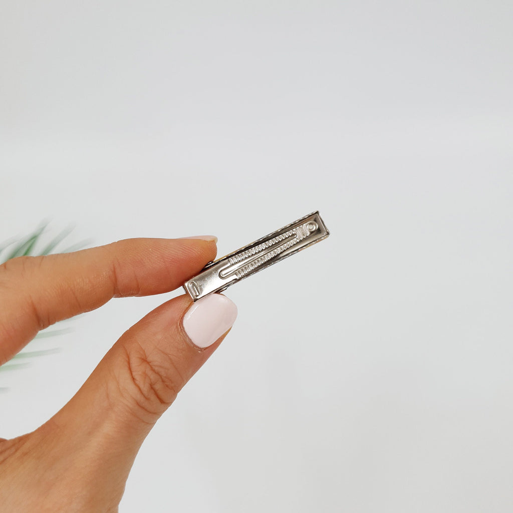 Cute Extra Mini Hair Clips (1.6 Inch) / Tortoise Shell Small French Hair Pin / Hair Accessory for Woman / Square French Barrette