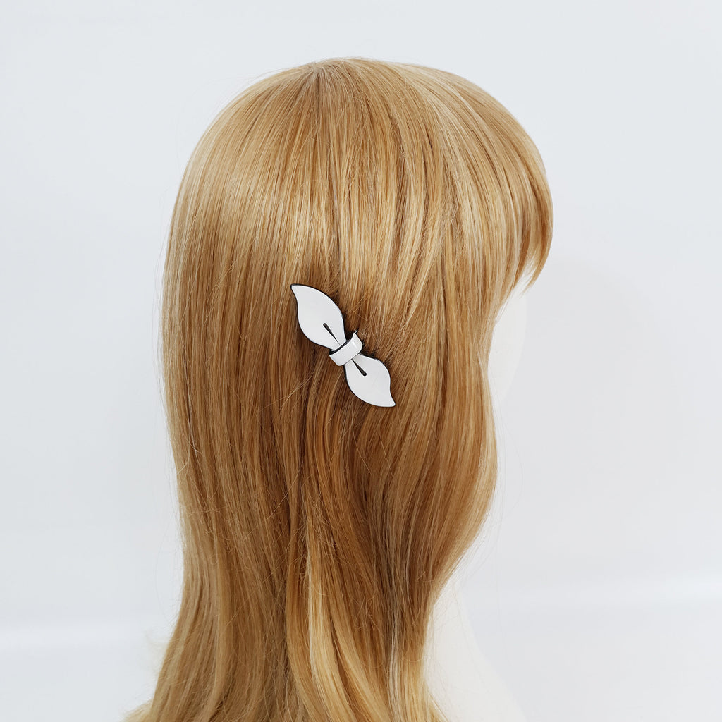 Lip Shape Mini Ribbon Hair Comb Pin / Pastel Color French Hair Pin / Hair Fork for Woman