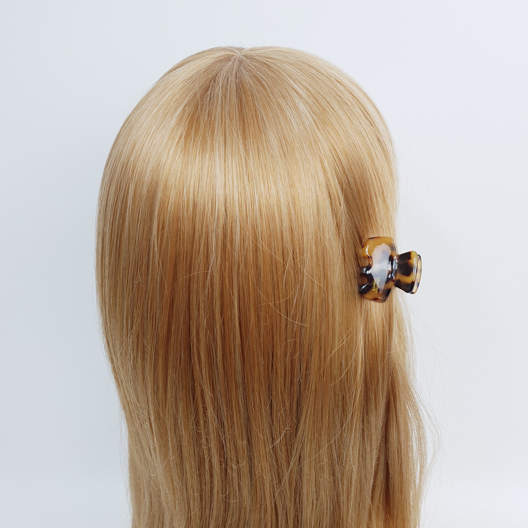 Cellulose Charming Mini Hair Clips (1.4 Inch) / Tortoise Shell Small Hair Pin / Hair Accessory for Woman