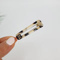 Leopard Cubic Unbalanced Square Bobby Pin (2.0 Inch) / Tortoise Shell French Hair Pin / Hair Accessory for Woman / Bow Barrette