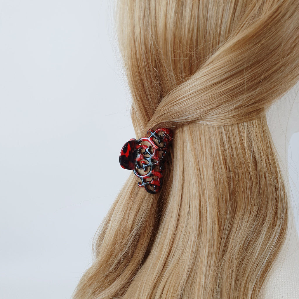 Triangle Fashionable Small Hair Clips / Tortoise Shell Mini French Hair Pin / Hair Barrette for Woman / Pastel Color Hair Claw Clip