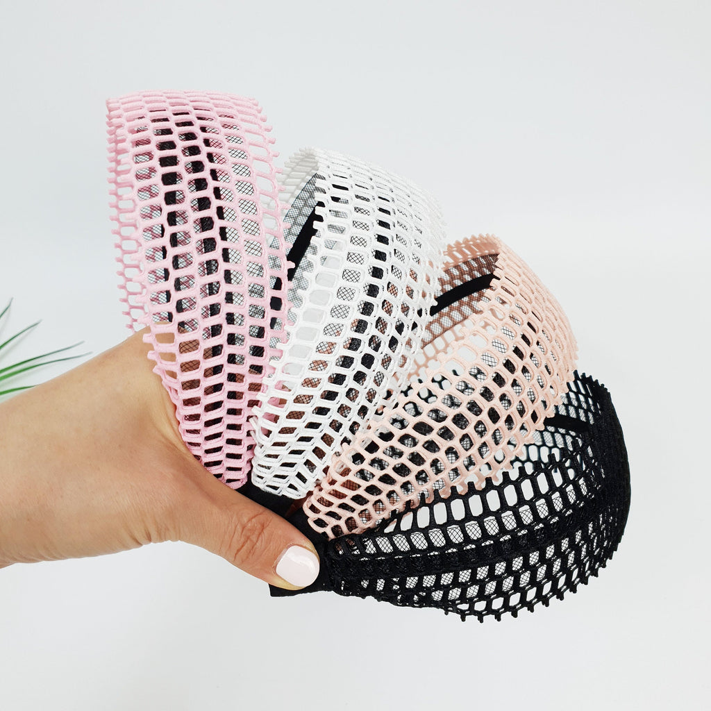 Very Light Mesh Wide Headband (2.2 Inch) / Fashionable Turban Bandanna / Hair Accessory for Woman