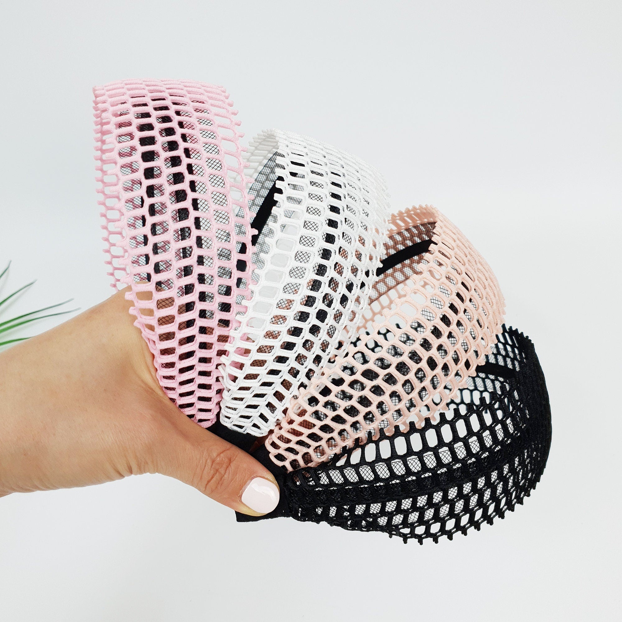 Very Light Mesh Wide Headband (2.2 Inch) / Fashionable Turban Bandanna / Hair Accessory for Woman