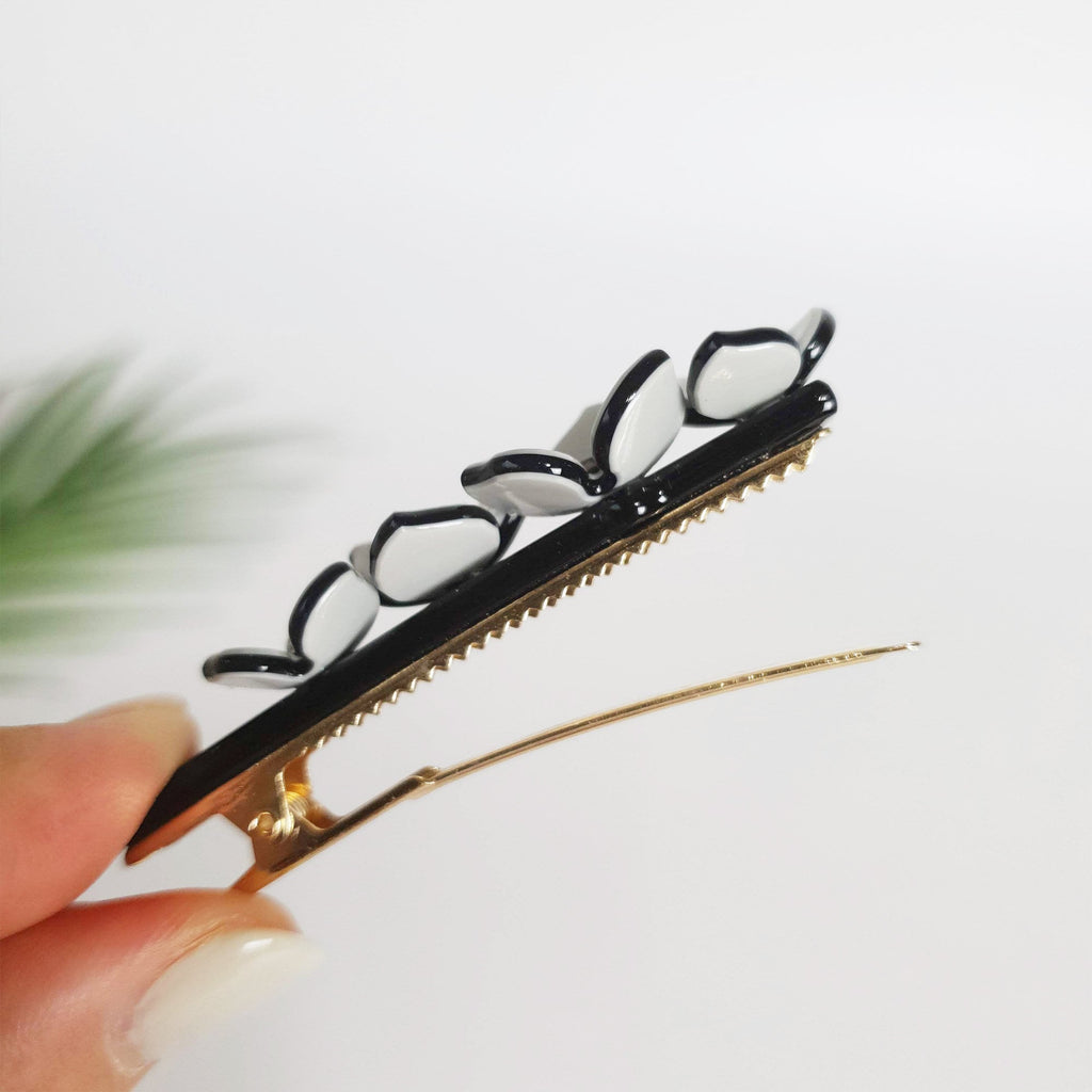 Pastel Color Flower Hair Clip / Luxurious French Hair Pin / Alligator Hair Clip