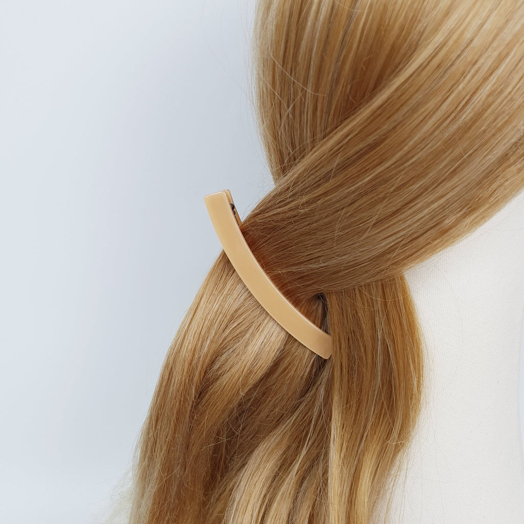 Tortoise Shell Small Banana Claw Clip / Leopard French Hair Pin / Hair Barrette for Thick Hair / Automatic Hair Clip