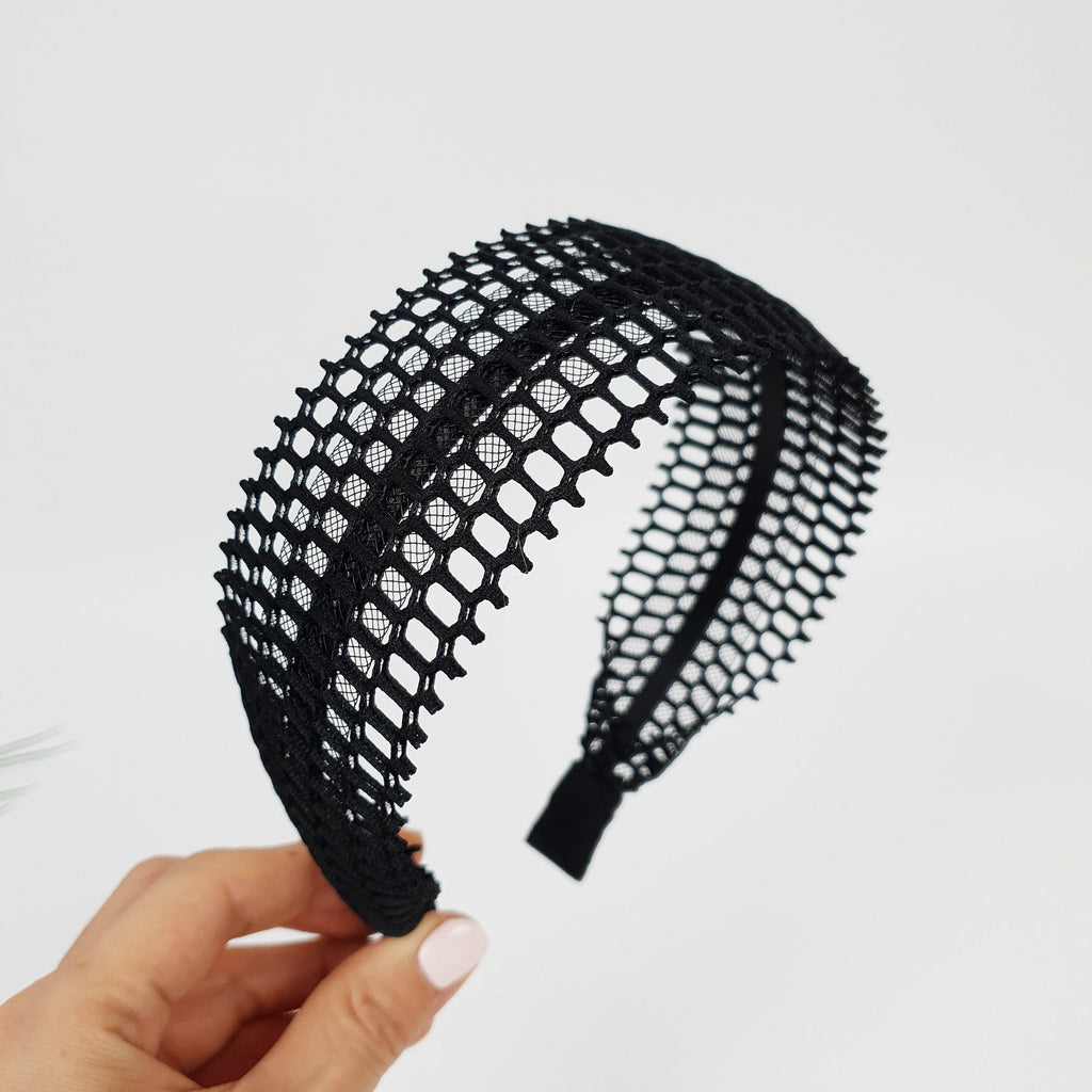 Very Light Mesh Wide Headband (2.2 Inch) / Fashionable Turban Bandanna / Hair Accessory for Woman