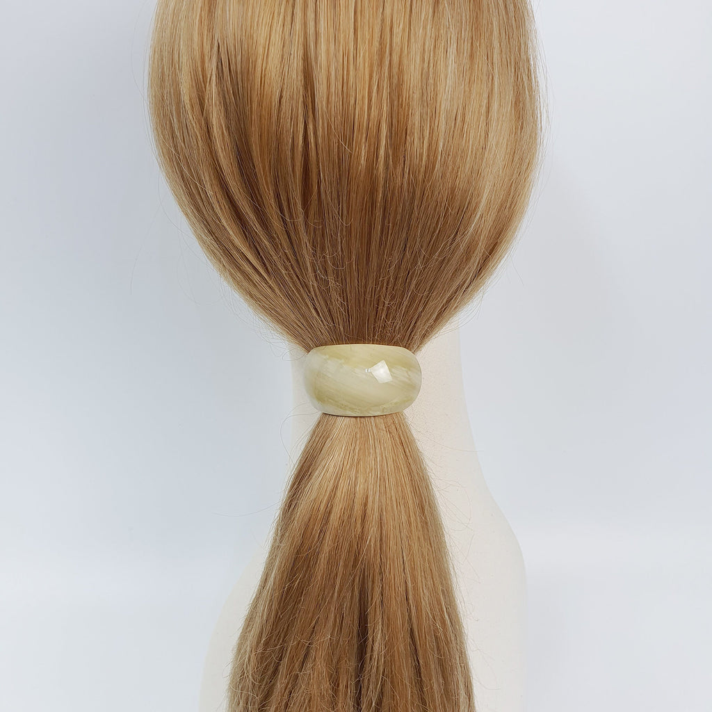 Leopard Round Curve Hair Tie / Tortoise Shell Ponytail Holder / Hair Accessory for Woman / French Hair Tie