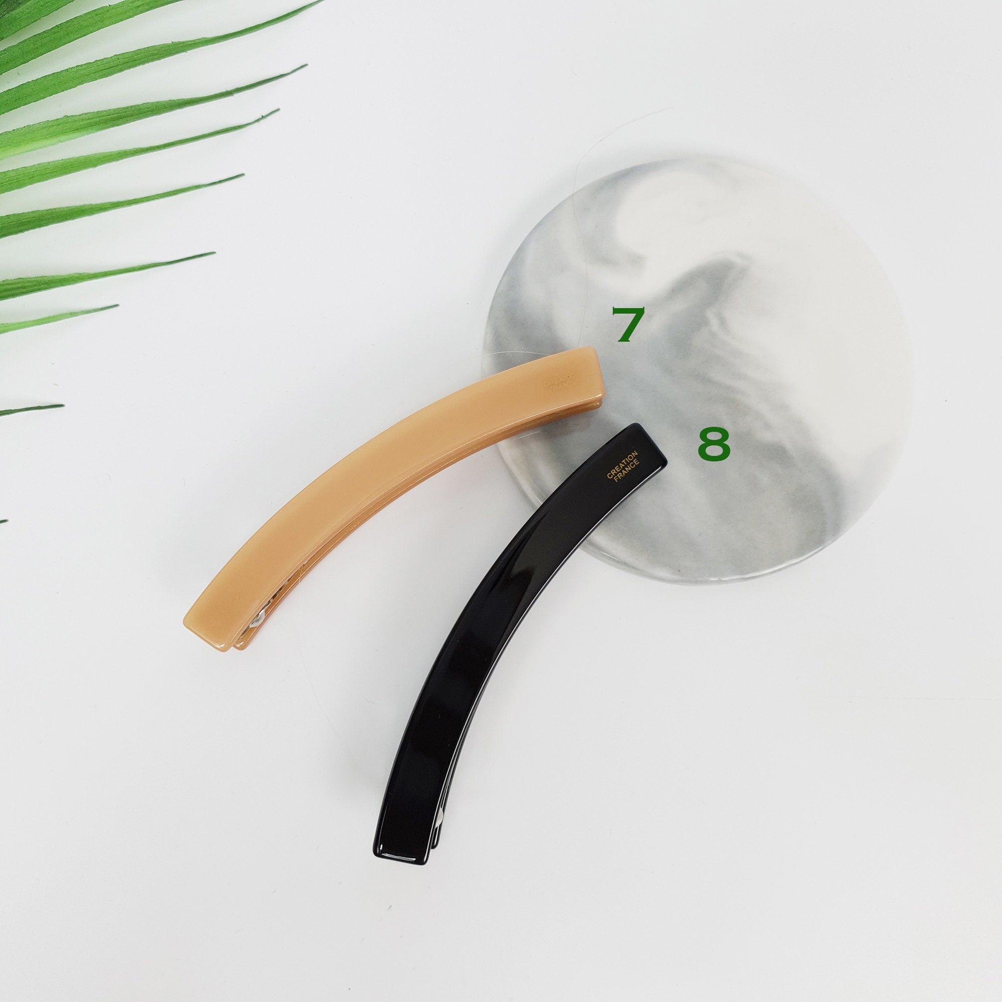 Tortoise Shell Small Banana Claw Clip / Leopard French Hair Pin / Hair Barrette for Thick Hair / Automatic Hair Clip