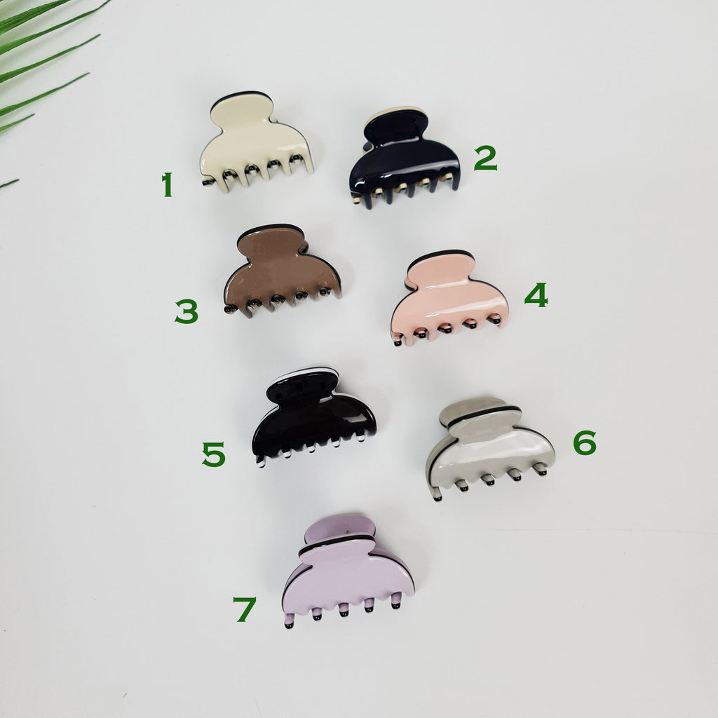 Pastel Color Mini Hair Clips / Cute Small French Pin / Hair Barrette for Woman / Mini Octopus Hair Clip