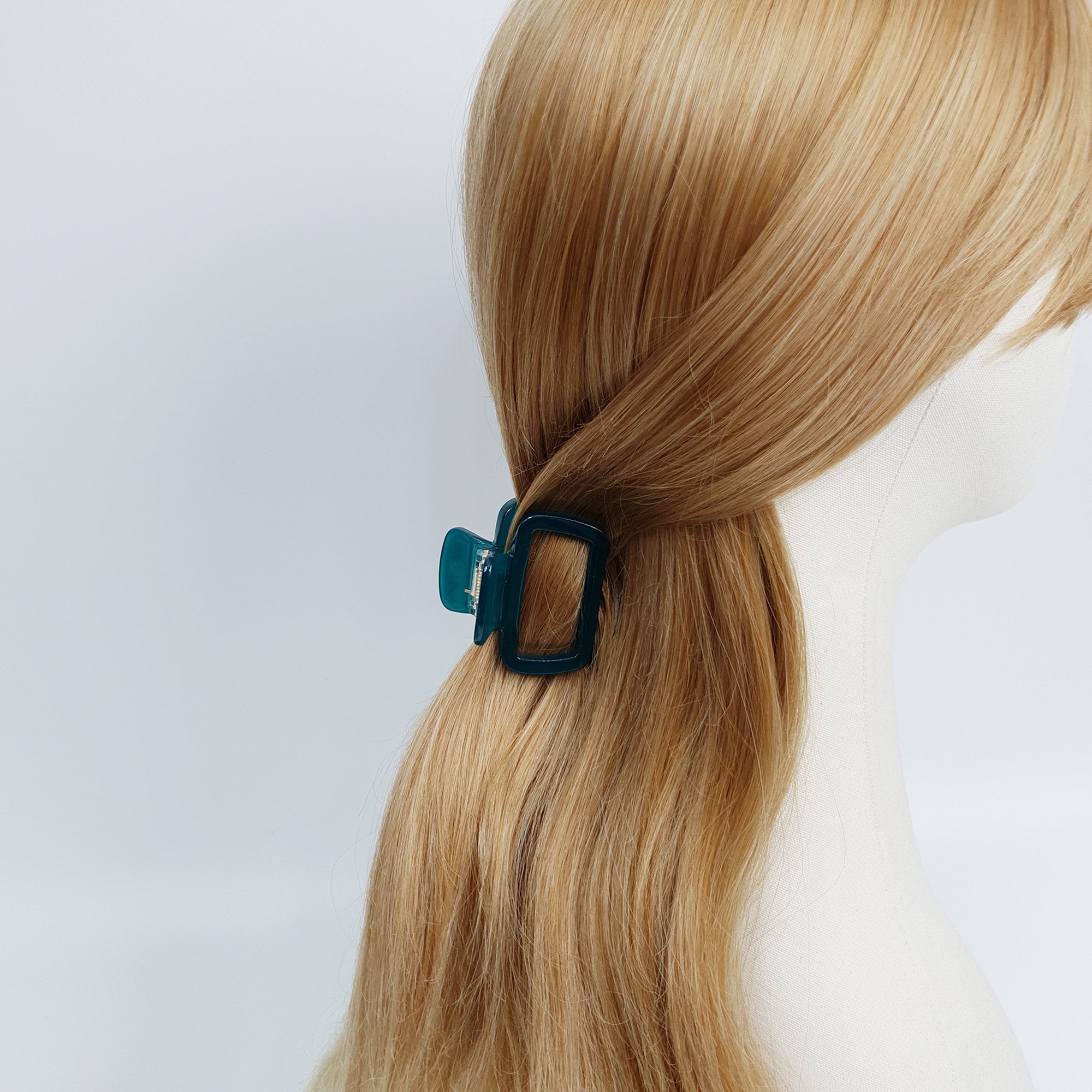 Leopard Square Hair Claw Clip (2.0 Inch) / Tortoise Shell French Hair Pin / Hair Accessory for Woman