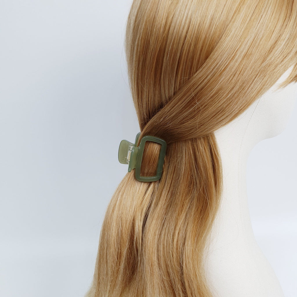 Leopard Square Hair Claw Clip (2.0 Inch) / Tortoise Shell French Hair Pin / Hair Accessory for Woman