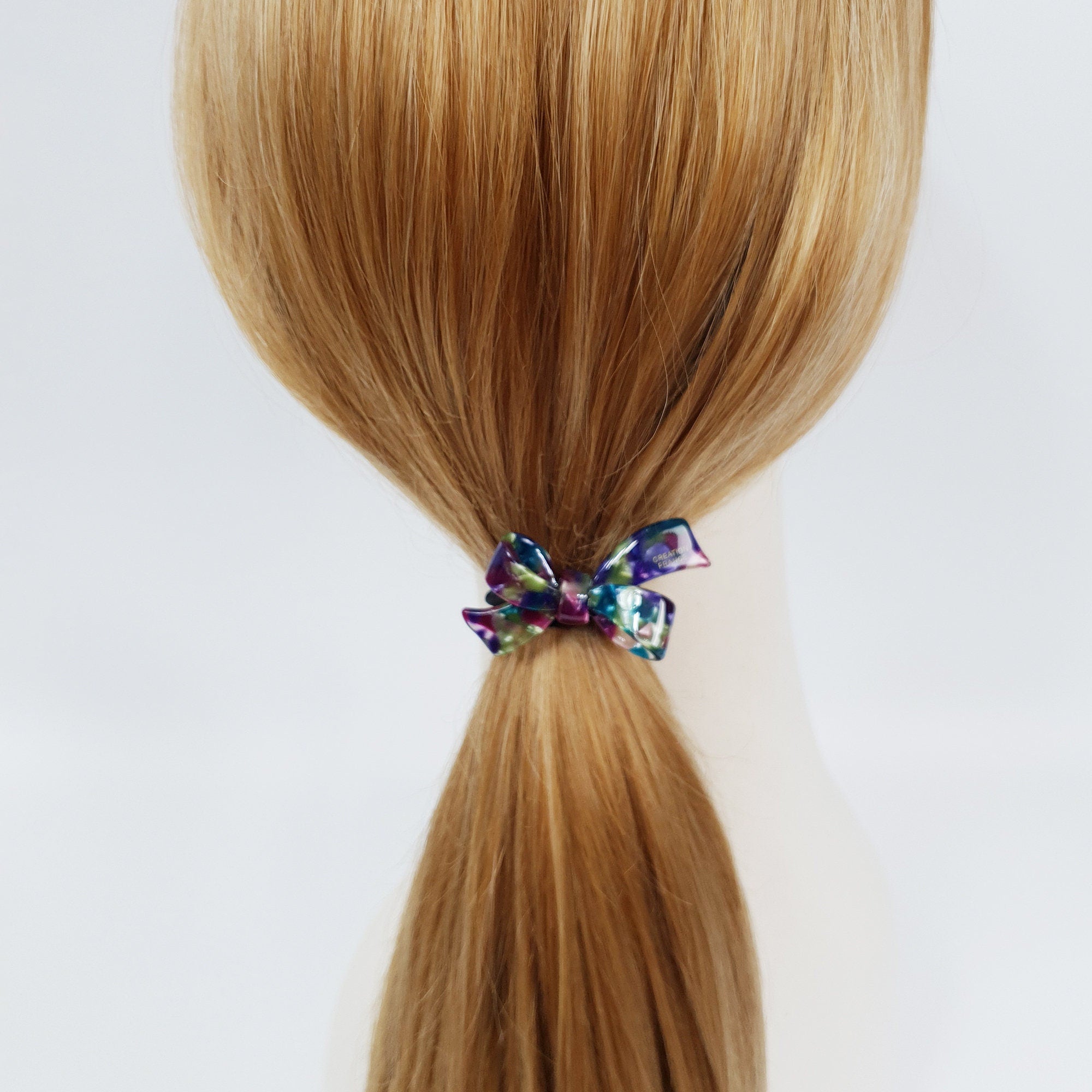 Leopard Aurora Double Ribbon Hair Tie / Cute French Hair Pin / Hair Accessory for Woman / Hair Barrette